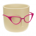 Кашпо МАРИ  D115мм 0,65л со вставкой(Белая Глина)