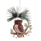 Украшение новогоднее "Шар", L9 W8 H11 см   Стеклянный