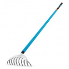 GRINDA грабли цветочные, 250х70х1550 мм, 10 зубьев, алюминиевый черенок (39483-10)