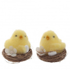 Изделие декоративное "Гнездо пасхальное", L6 W6 H6 см, 2в.