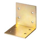 Уголок мебельный широкий УМШ-2.0, 30х30х30 х 2мм, желтый цинк, ЗУБР