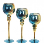 Подсвечник, набор из 3-х шт, L33 W15 H40 см