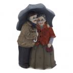 Фигурка декоративная "Бабушка с дедушкой", L12 W9,5 H18,5 см