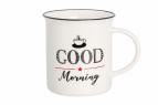 Кружка 310 мл. 10,7*7,5*9 см. "GOOD MORNING" NEW BONE CHINA