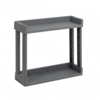 Полка VIKEA навесная 2-х ярусная (серый)