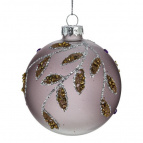 Украшение новогоднее "Шар" (min 6.), D 8 см, L8 W8 H10 см   Стеклянный