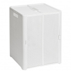 Корзина складная "Лофт" с крышкой 50л (белый)