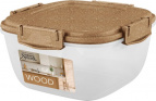 Контейнер для продуктов Sugar&Spice Wood герметичный 1л квадратный