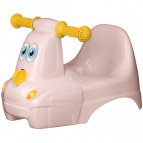 Горшок детский в форме игрушки "Машинка" "Lapsi" 420х285х265мм (светло-розовый)