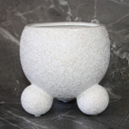 594634 Кашпо Бросте Ø15; выс.15 см белый (ш/к 3427)