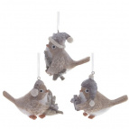 Фигурка декоративная "Птичка",  H7,5 см, 3в