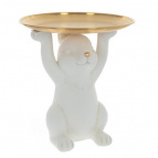Фигурка декоративная "Заяц" с подставкой, L20 W20 H22 см