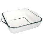 Borcam"жаропрочная посуда форма квадратная с ручками 220 мм * 220 мм, 1950мл