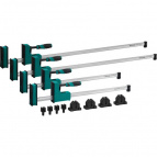 KRAFTOOL набор корпусных струбцин и принадлежностей, 12 предметов, 1000 мм, 600 мм(32240-H12)