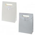 Пакет подарочный (бумага, плотность 210г/м2, блок микс 12шт), L19 W9 H27 см, 2в.