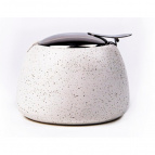 ФЕЛИЧИТА, сахарница 300мл, КРОШКА, белоснежный с черной крошкой, цветная упаковка