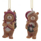Изделие декоративное подвесное "Медвежонок", L3,5 W3,5 H7 см, 2в.