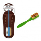 Щетка для замшевой обуви. Длина 16 см. 2цв.
