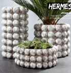 540560 Миска керам. Hermes antique stone d23 h9,5 см под камень (ш/к 2949)