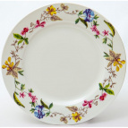 Латона летнее утро, тарелка мелкая 270мм, new bone china, цветочный орнамент, цветная упаковка