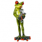 Фигурка декоративная "Лягушка", L6,5 W5,5 H15,5 см