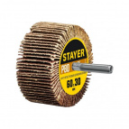 STAYER  d 60x30 мм, P80, круг шлифовальный лепестковый, на шпильке, 36608-080