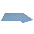 Набор досок разделочных GROSTEN прямоугольных 2 шт. (345х245х2мм; 247х173х2мм) туманно-голубой