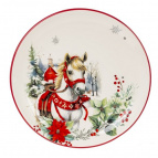 Тарелка "Лошадь", L26 W26 H3 см