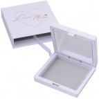 Коробка для хранения украшений (белая). Размер 9,5х9,5х2,5 см. NEW