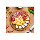 Доска для разделки/сервировки 25*25*1,5 см, круглая, дерево акации