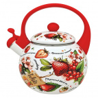 Чайник эмал 2,0л со свистком Ягодный микс ТМ Appetite