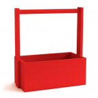 Ящик с круглой ручкой (27х24,2х12,7см), цвет: красный