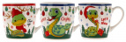 ВЕСЁЛЫХ ПРАЗДНИКОВ, кружка 270мл, МИКС 3 ДЕКОРА, NEW BONE CHINA, упаковка - гофрокороб