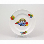 Тарелка мелкая 175 мм Любимые игрушки Гладкий край