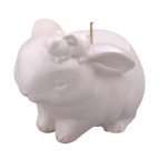 Свеча декоративная с подсвечником "Зайки". Размер 12х8х9,5 см