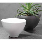 725544 Кашпо керам. Kübel Goox Homepots d23 h15 см белый (ш/к 7963)