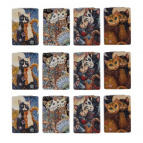 Зеркало карманное (блок 12шт), L6 W8,5 H1 см, 4в.