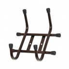 40201 Вешалка настенная труб. 2х рожк. ВНТ2 (корич)