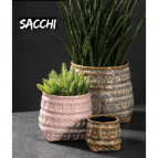 596349 Кашпо керам. Kübel SACCHI d14,5 h12 см розовый (ш/к 7540)
