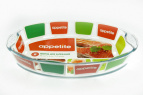 Форма стеклянная 39x27x6см/3,9л овальная ТМ Appetite