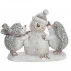 Фигурка декоративная "Ёжики", L16 W6,5 H11 см