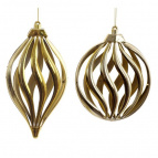 Украшение новогоднее "Капля",  L14 W1,5 H17 см, 2в.