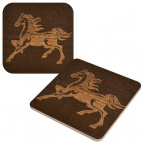 Подставка под горячее "Мустанг" 14*14см (гравировка) NEW