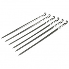 Набор плоских шампуров 45 см 6 штук в упаковке