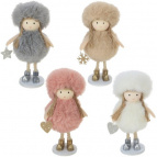 Фигурка декоративная "Девочка", L7 W5 H13 см, 4в.