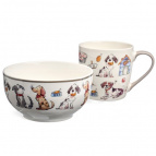 НАБОР ДЛЯ ЗАВТРАКА LEFARD "DOGS", 2 ПР.: САЛАТНИК 500МЛ, КРУЖКА 345МЛ