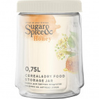 Банка для сыпучих продуктов Sugar&Spice Honey 0,75л белый зефир