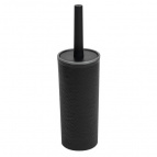 Набор для WC "Венеция" (черный/серебро)