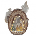 Фигурка декоративная "Белочки" (подсветка, 3xAA, не прилаг.), L34 W8 H48 см