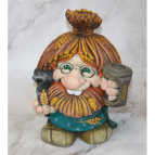Ф092 Садовая фигура "Амбарный"  (многоцветный) 25*30*39